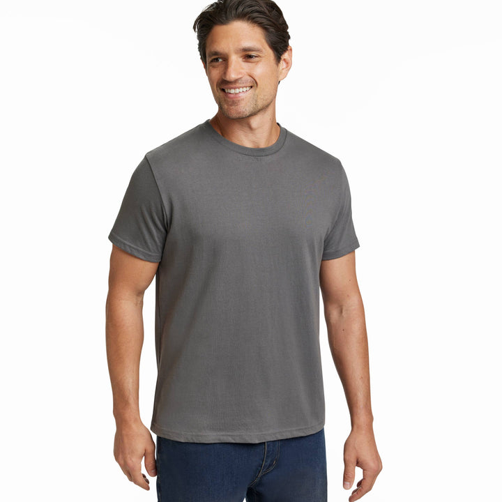 Ash & Erie Asphalt Crew Neck T-Shirt for Short Men   Short Sleeve Tee