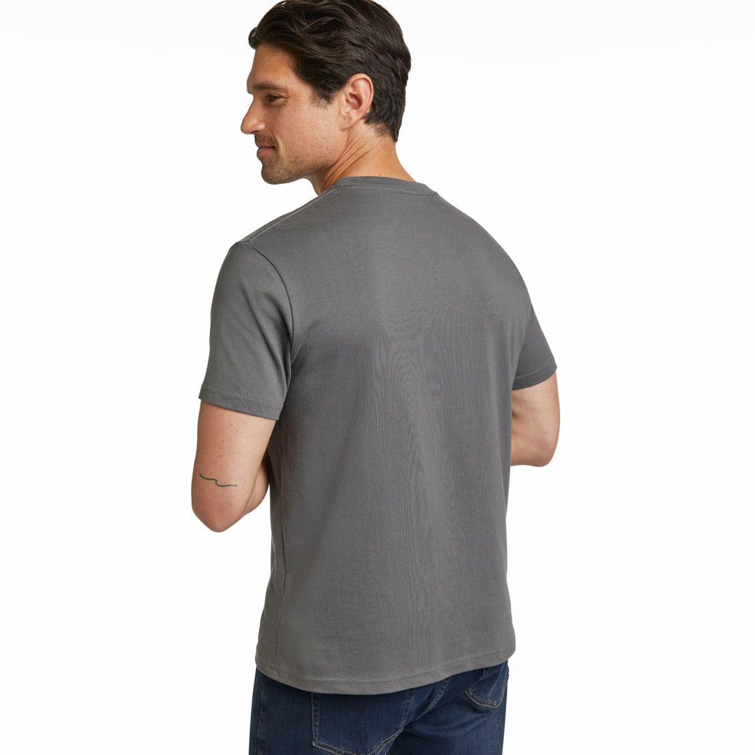 Ash & Erie Asphalt Crew Neck T-Shirt for Short Men   Short Sleeve Tee