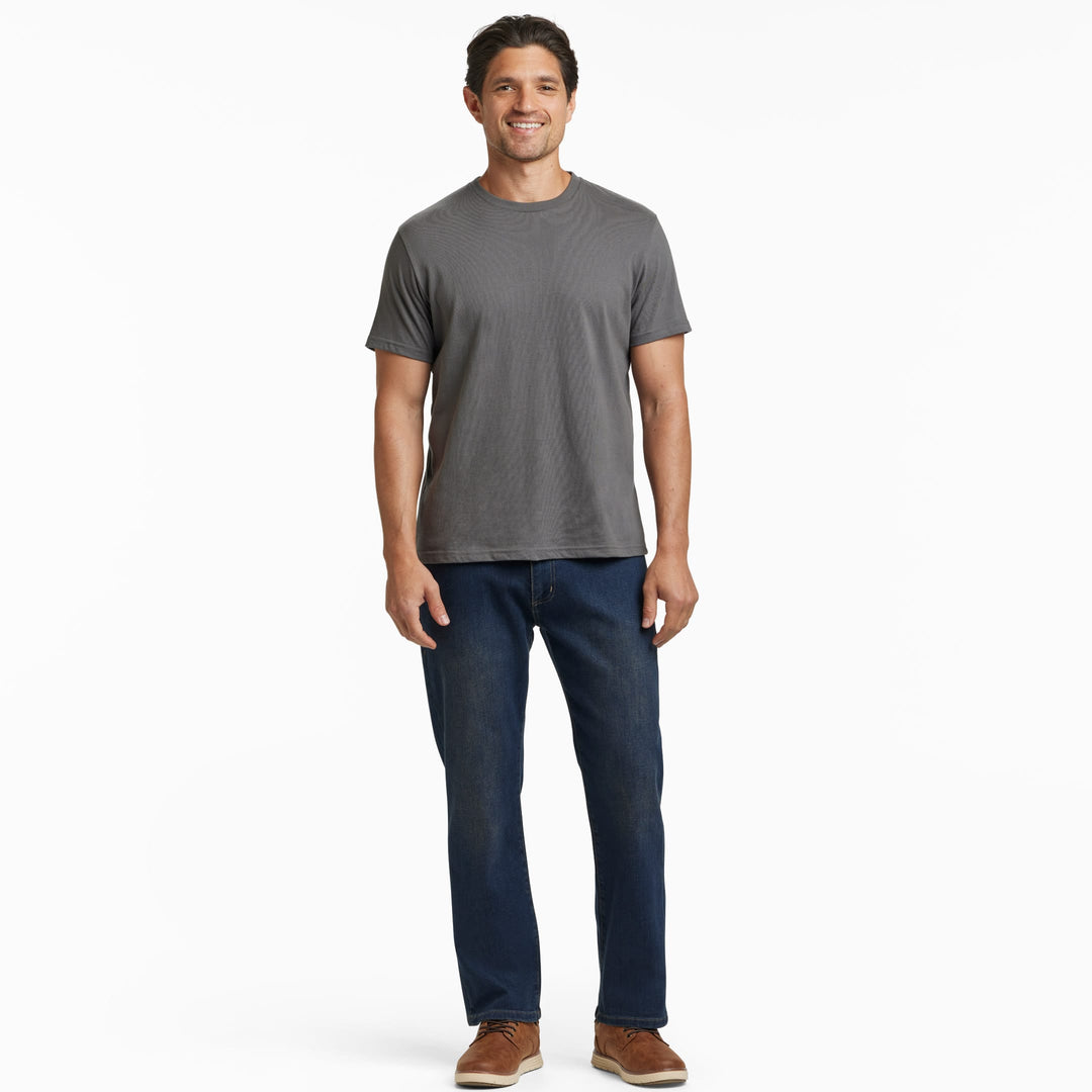 Ash & Erie Asphalt Crew Neck T-Shirt for Short Men   Short Sleeve Tee