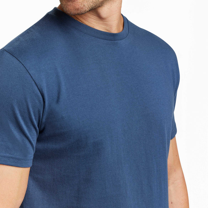 Ash & Erie Navy Crew Neck T-Shirt for Short Men   Short Sleeve Tee