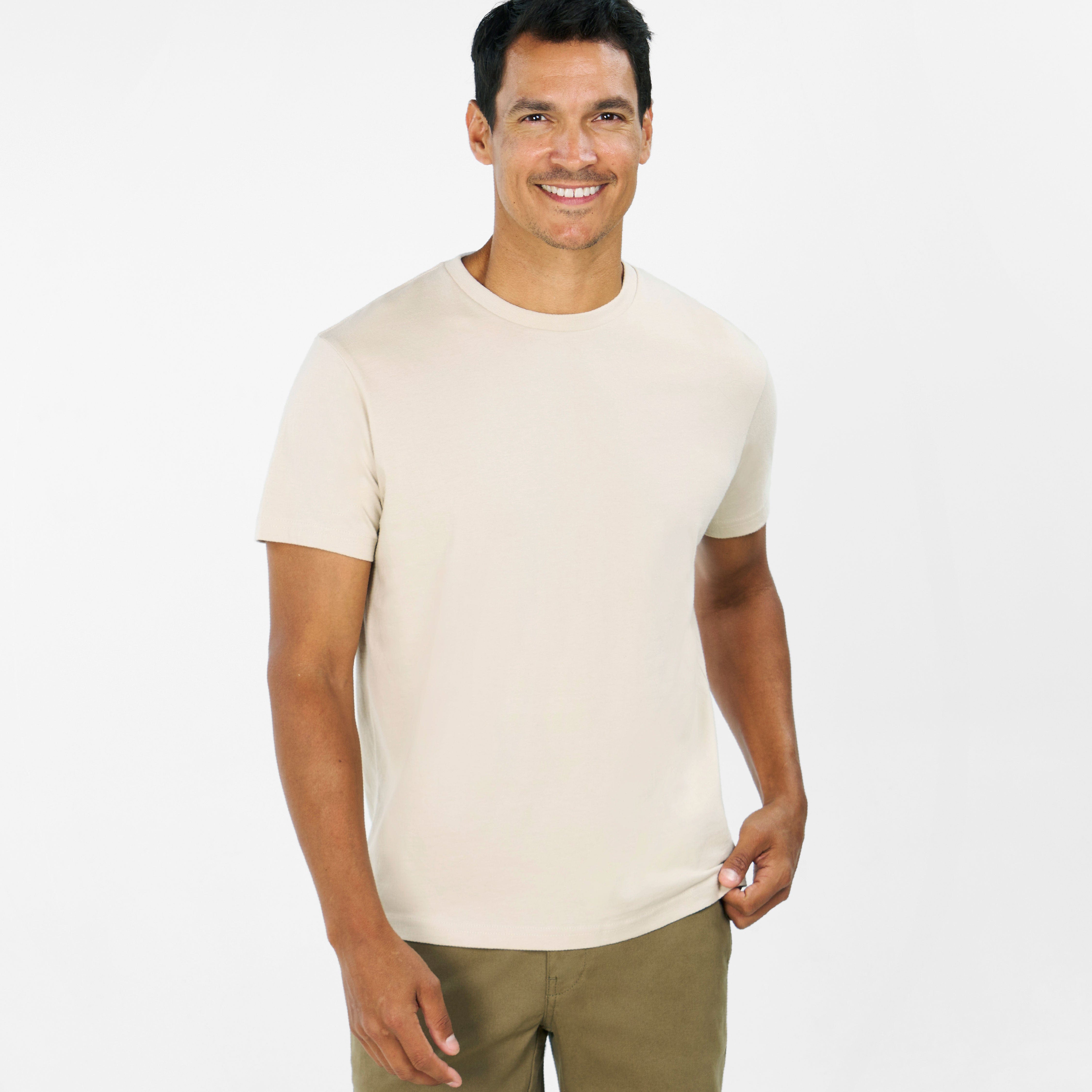 Ash & Erie Nimbus Crew Neck T-Shirt for Short Men   Short Sleeve Tee