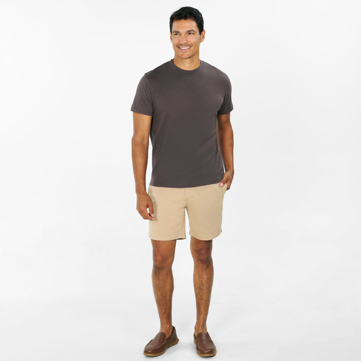 Ash & Erie Shale Crew Neck T-Shirt for Short Men   Short Sleeve Tee