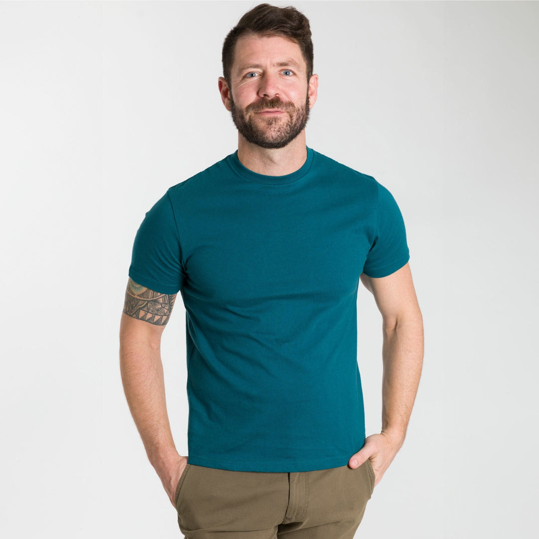 Ash & Erie Spruce Crew Neck T-Shirt for Short Men   Short Sleeve Tee