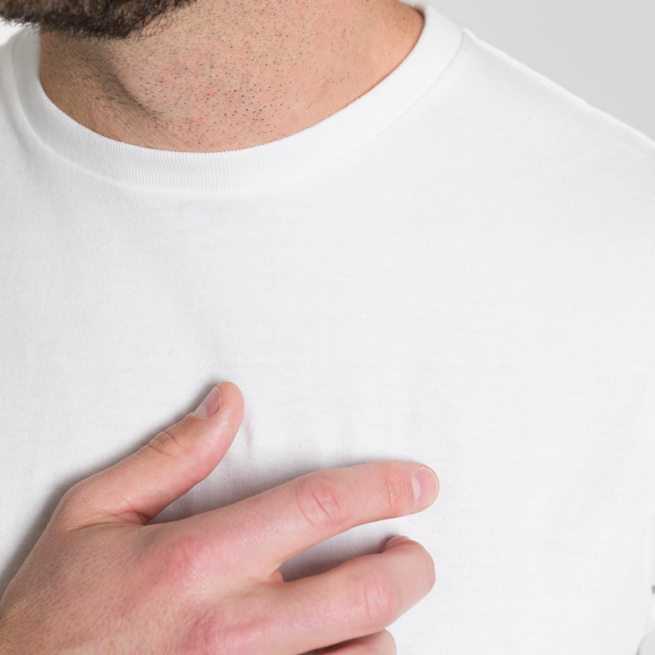 Ash & Erie White Crew Neck T-Shirt for Short Men