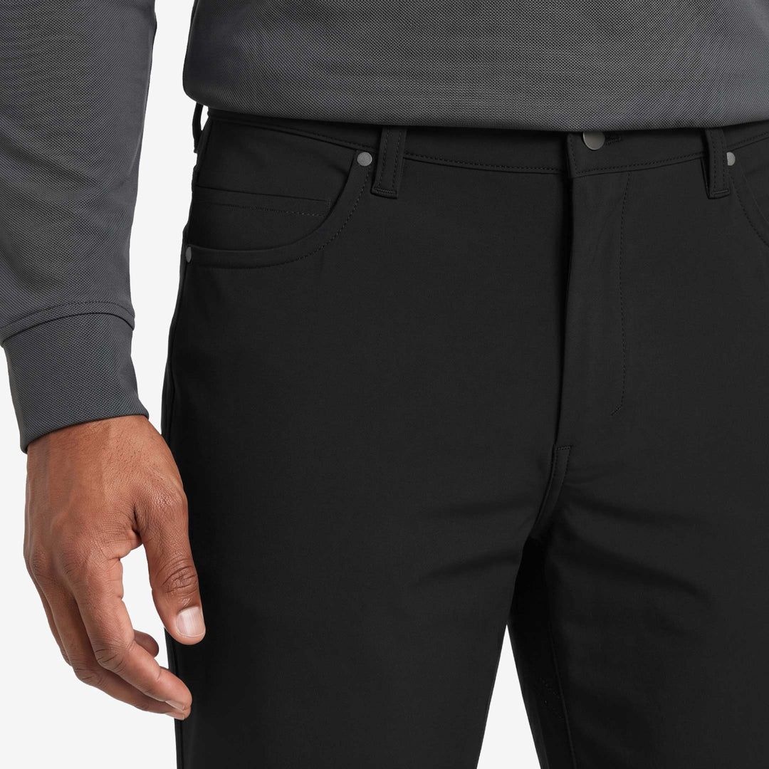 Ash & Erie Straight Fit Black Hybrid XYZ Chino for Short Men   Straight Fit Hybrid XYZ Chinos