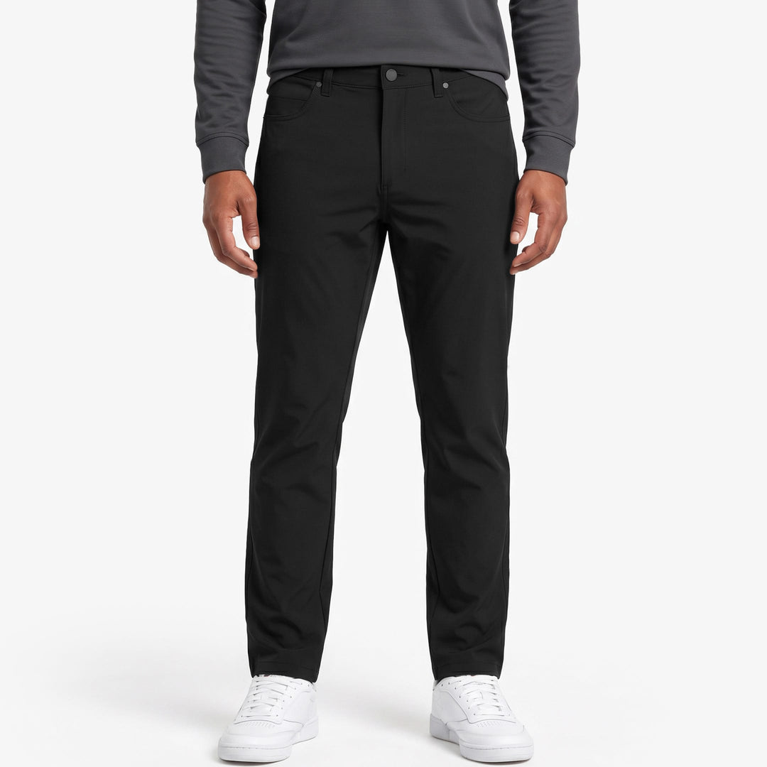 Ash & Erie Straight Fit Black Hybrid XYZ Chino for Short Men   Straight Fit Hybrid XYZ Chinos
