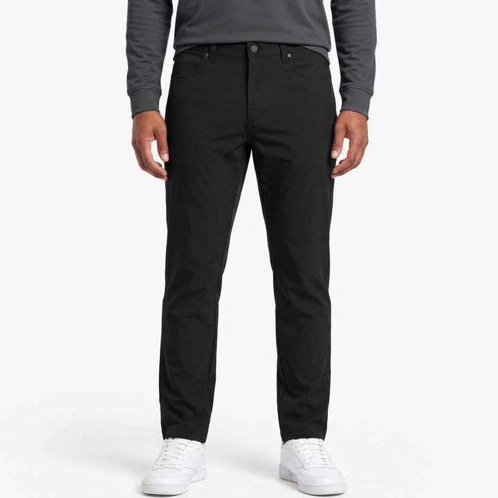 Ash & Erie Straight Fit Black Hybrid XYZ Chino for Short Men   Straight Fit Hybrid XYZ Chinos