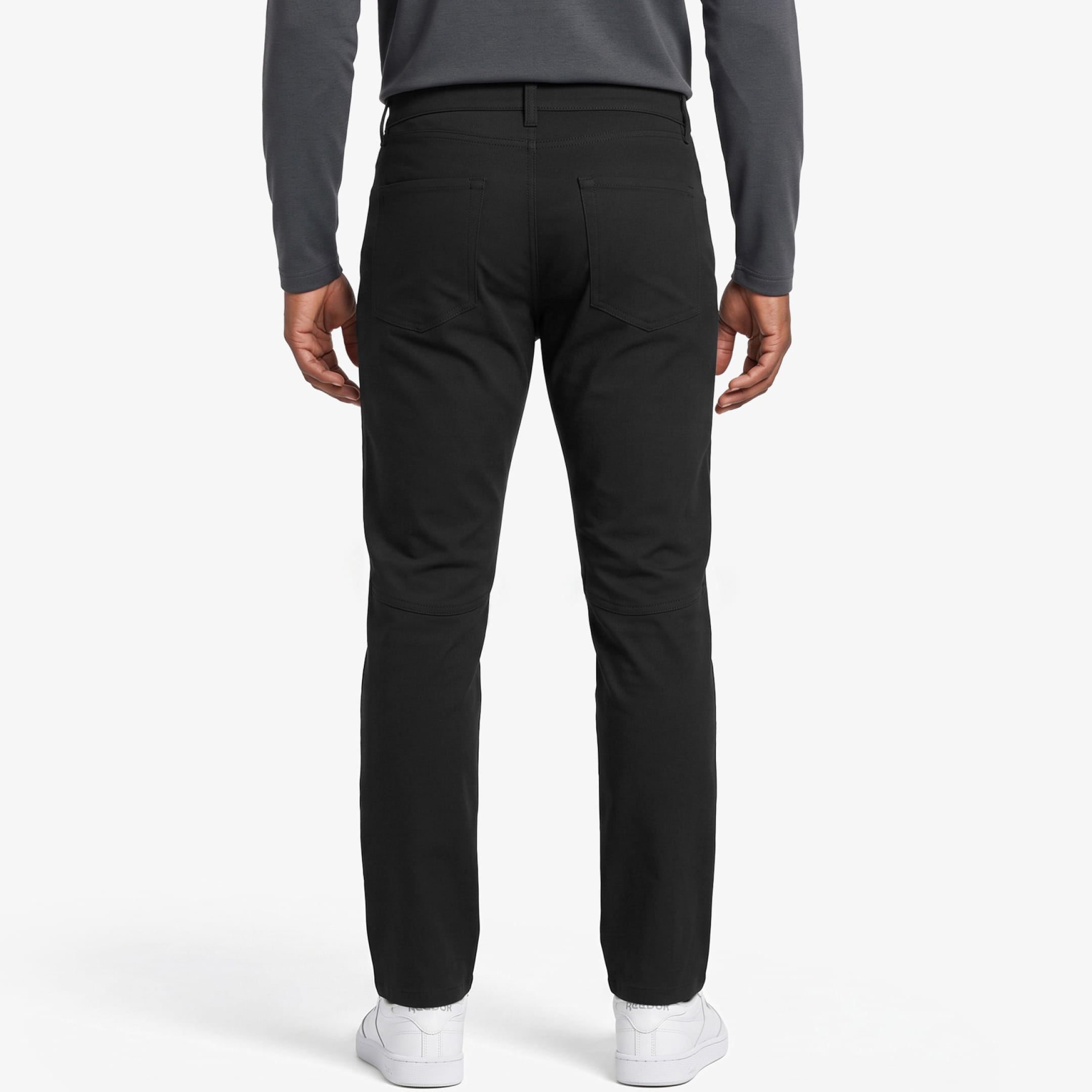 Ash & Erie Straight Fit Black Hybrid XYZ Chino for Short Men   Straight Fit Hybrid XYZ Chinos