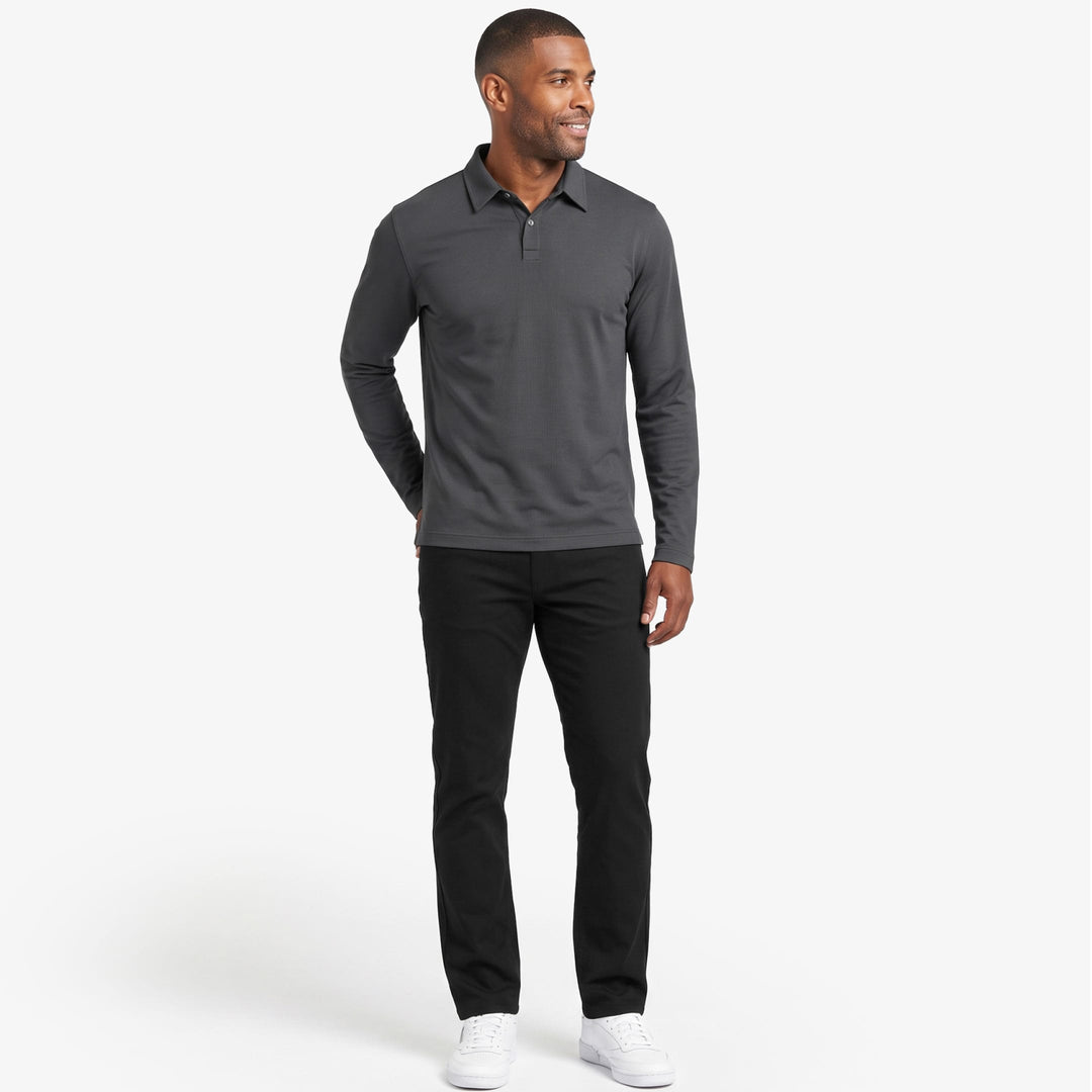 Ash & Erie Straight Fit Black Hybrid XYZ Chino for Short Men   Straight Fit Hybrid XYZ Chinos