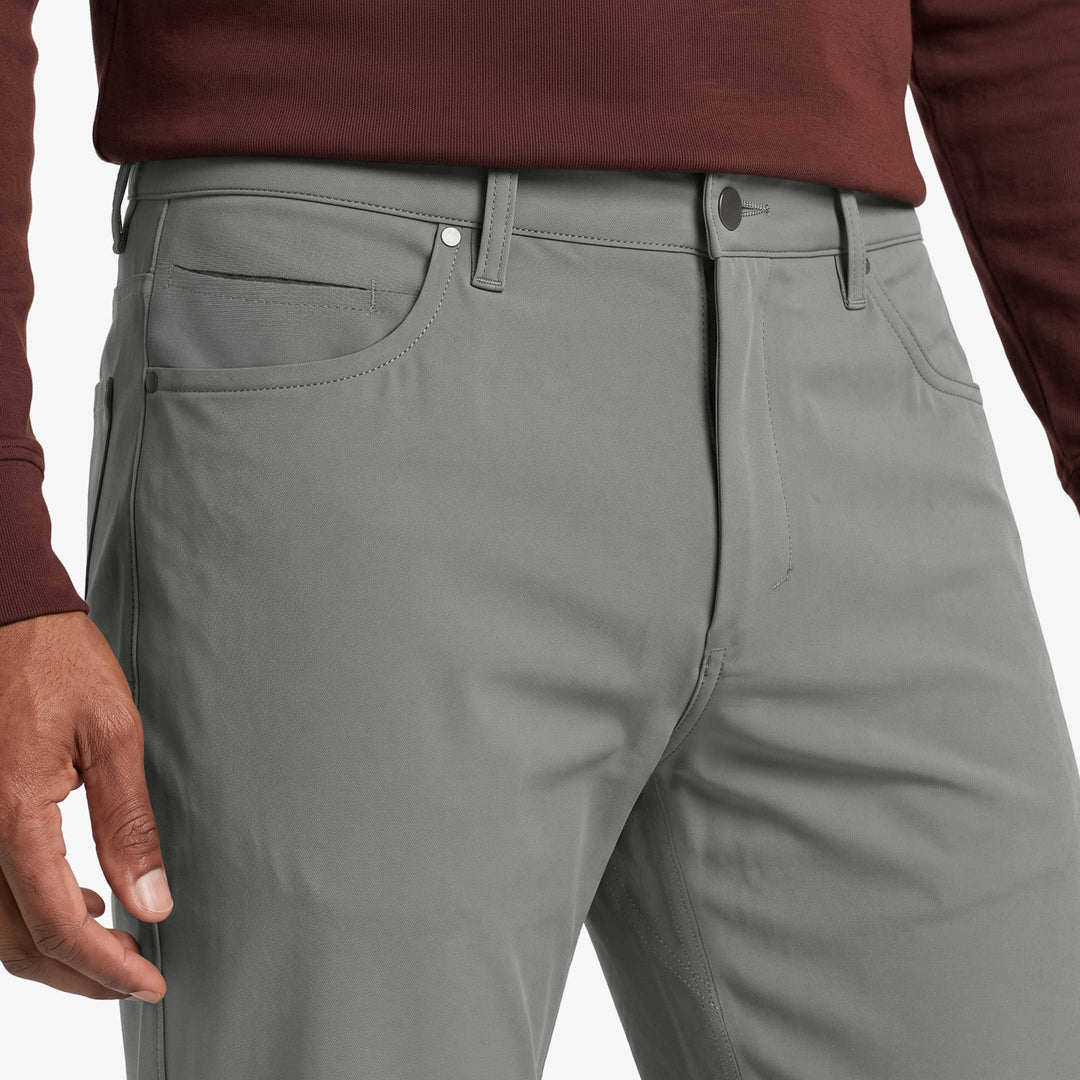 Ash & Erie Straight Fit Grey Hybrid XYZ Pant for Short Men   Straight Fit Hybrid XYZ Pants