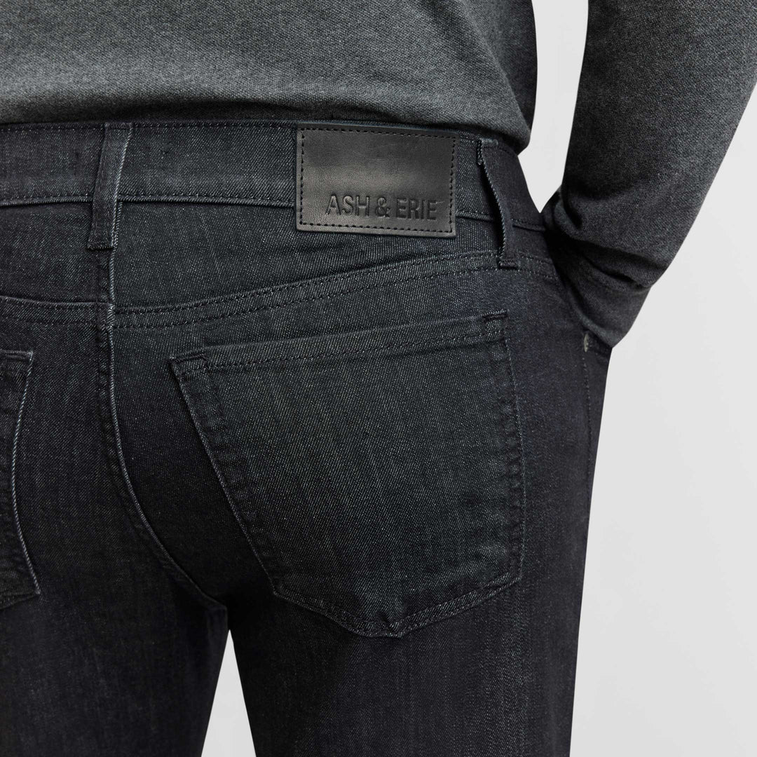 Ash & Erie Straight Fit Asphalt Wash Explorer Jeans for Short Men   Straight Fit Jeans