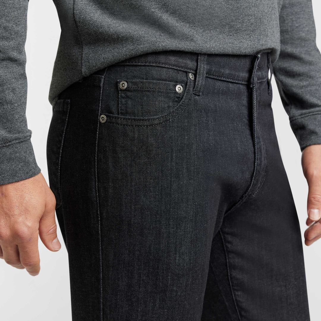 Ash & Erie Straight Fit Asphalt Wash Explorer Jeans for Short Men   Straight Fit Jeans