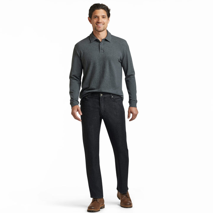 Ash & Erie Straight Fit Asphalt Wash Explorer Jeans for Short Men   Straight Fit Jeans