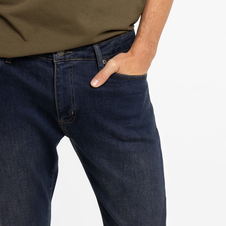 Ash & Erie Straight Fit Dark Wash Denim Jeans for Short Men   Straight Fit Jeans