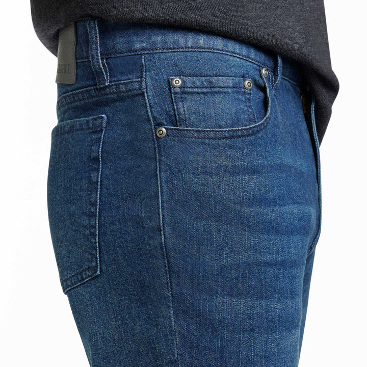 Ash & Erie Straight Fit Deep Sea Wash Denim Jeans for Short Men   Straight Fit Jeans