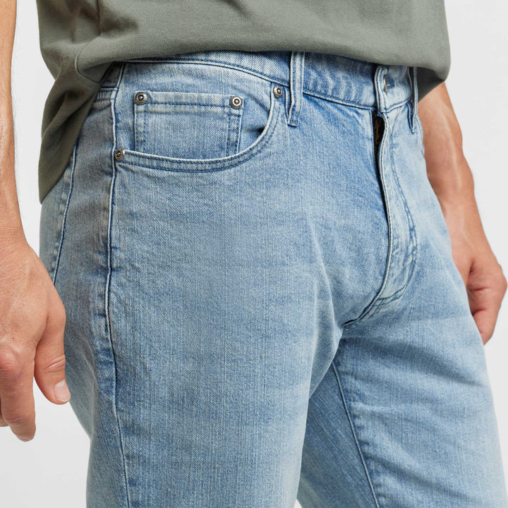 Ash & Erie Straight Fit Light Wash Denim Jeans for Short Men   Straight Fit Jeans