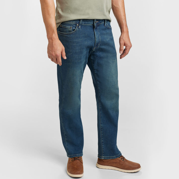 Ash & Erie Straight Fit Original Wash Denim Jeans for Short Men   Straight Fit Jeans