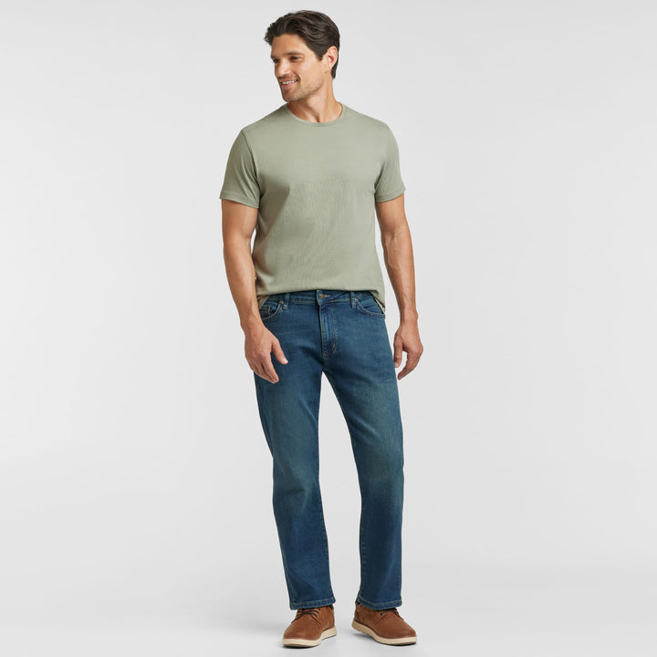 Ash & Erie Straight Fit Original Wash Denim Jeans for Short Men   Straight Fit Jeans