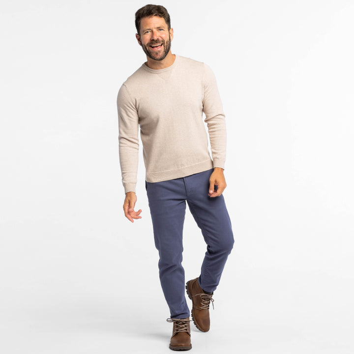 Buy Dune Cotton Crew Neck Sweater for Short Men | Ash & Erie   Sweater