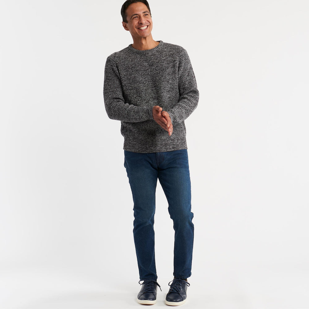 Buy Fog Grey Knit Sweater for Short Men | Ash & Erie