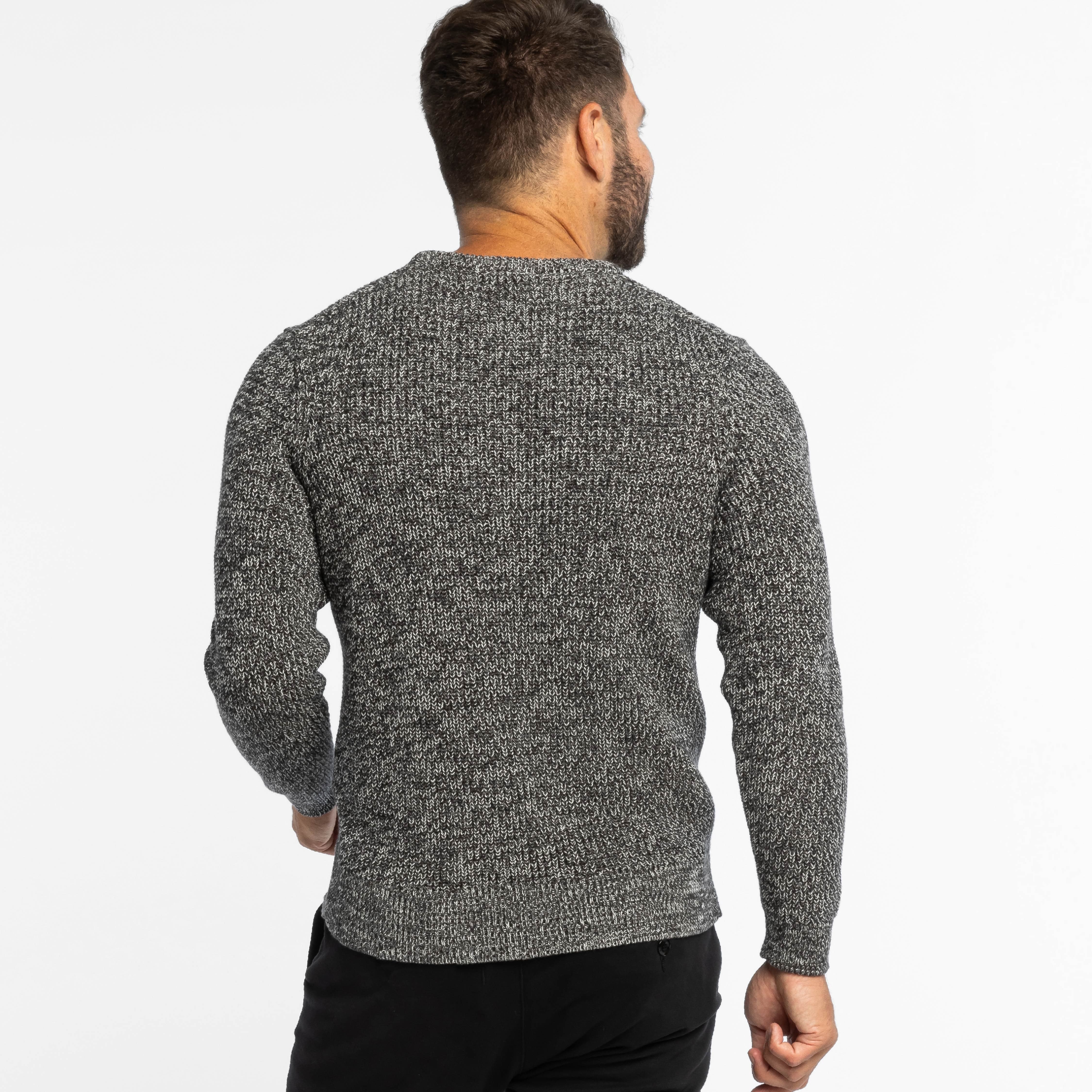 Buy Fog Grey Knit Sweater for Short Men | Ash & Erie   Sweater