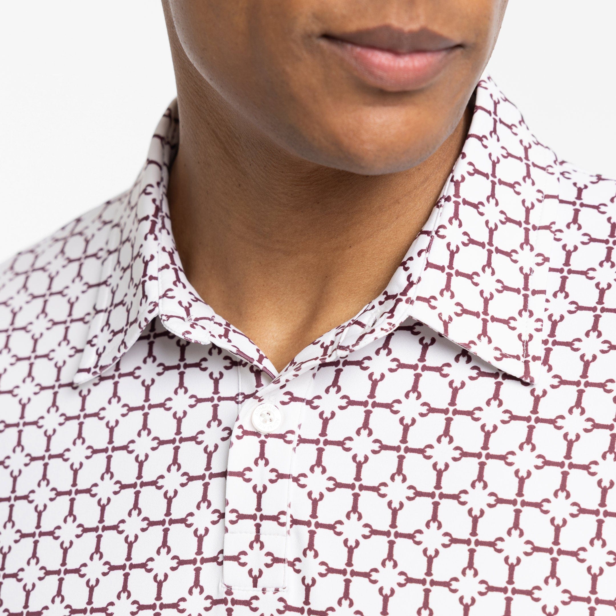 Ash & Erie Dancing Lobsters Tech Polo Shirt for Short Men   Tech Polo Shirt