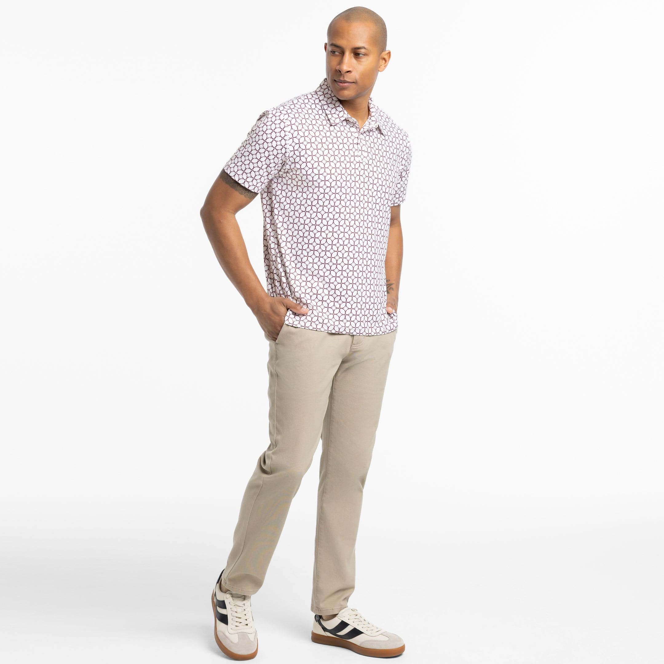 Ash & Erie Dancing Lobsters Tech Polo Shirt for Short Men   Tech Polo Shirt