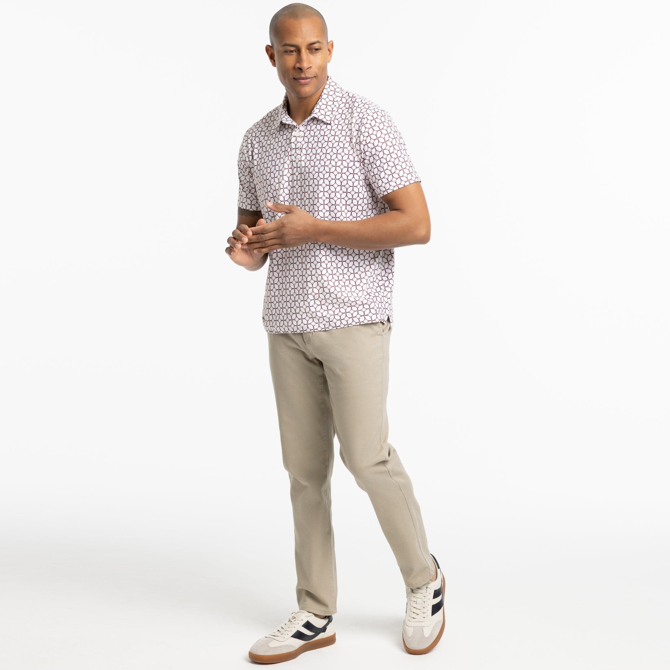 Ash & Erie Dancing Lobsters Tech Polo Shirt for Short Men   Tech Polo Shirt