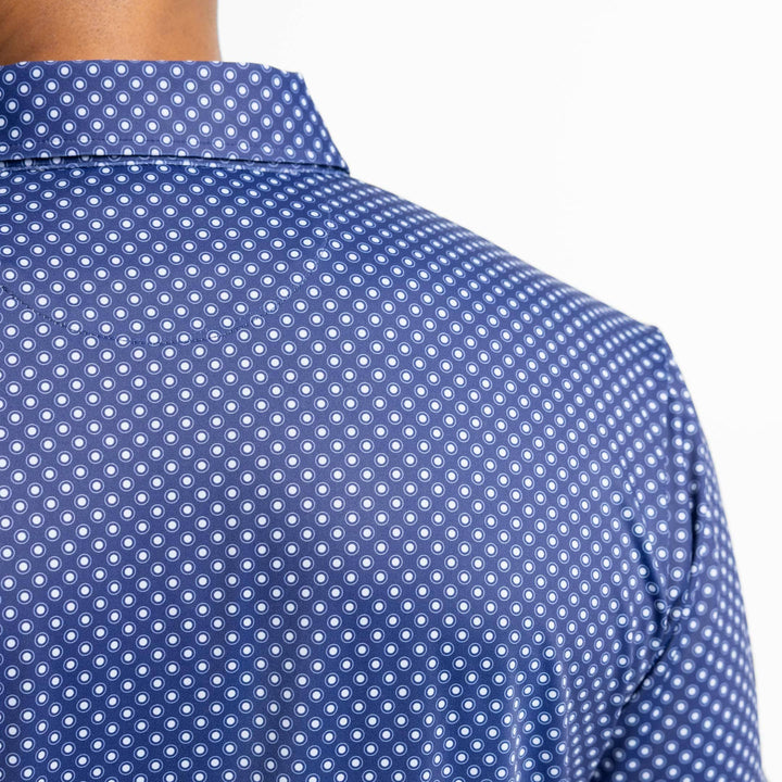 Ash & Erie Ellipses Tech Polo Shirt for Short Men   Tech Polo Shirt