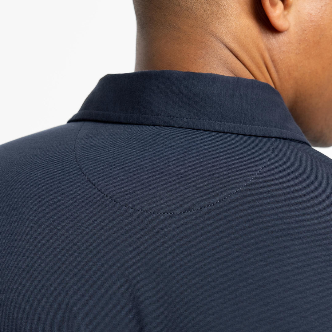 Ash & Erie True Navy Tech Polo Shirt for Short Men   Tech Polo Shirt