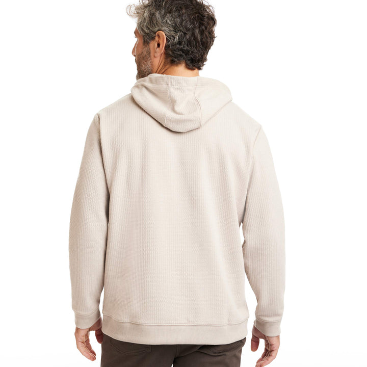 Ash & Erie Khaki Waffle Hoodie for Short Men   Waffle Hoodie