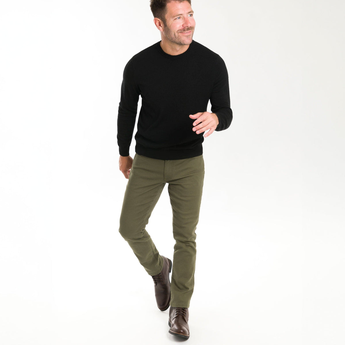Ash & Erie Taiga Green Weekend Jeans for Short Men