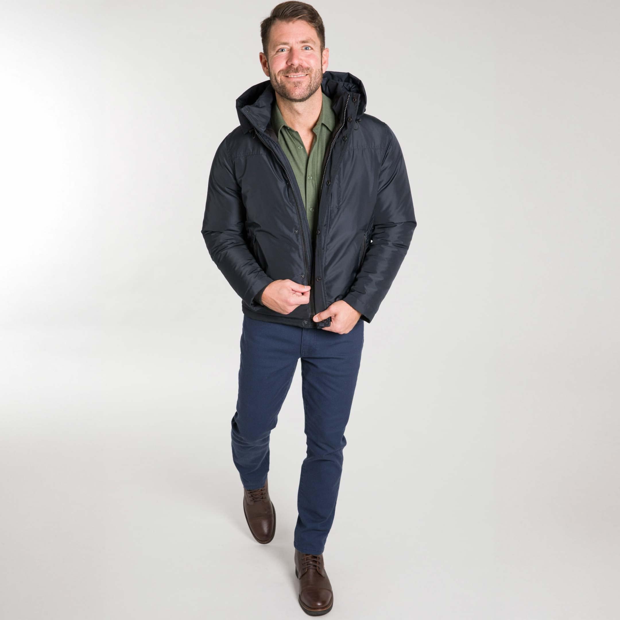 Ash & Erie Black Fjord Parka for Short Men   Winter Parka