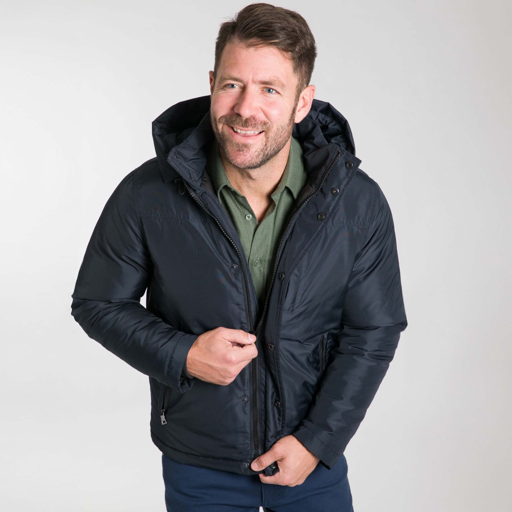 Ash & Erie Black Fjord Parka for Short Men   Winter Parka