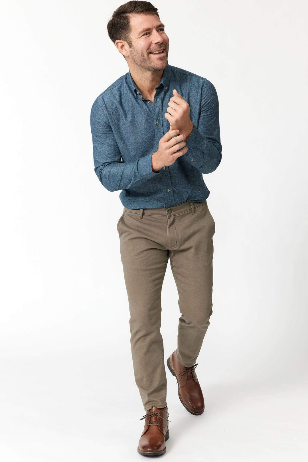 Buy Driftwood Lightweight Stretch Chinos for Short Men | Ash & Erie   Chino Pants