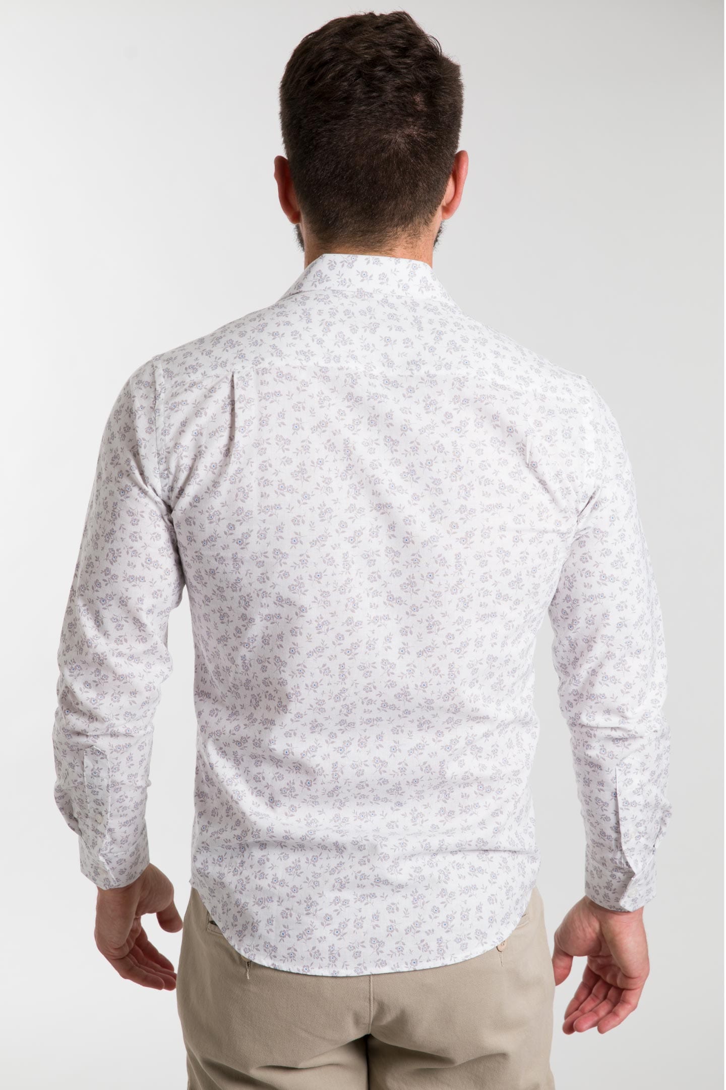 Grey hot sale floral shirt