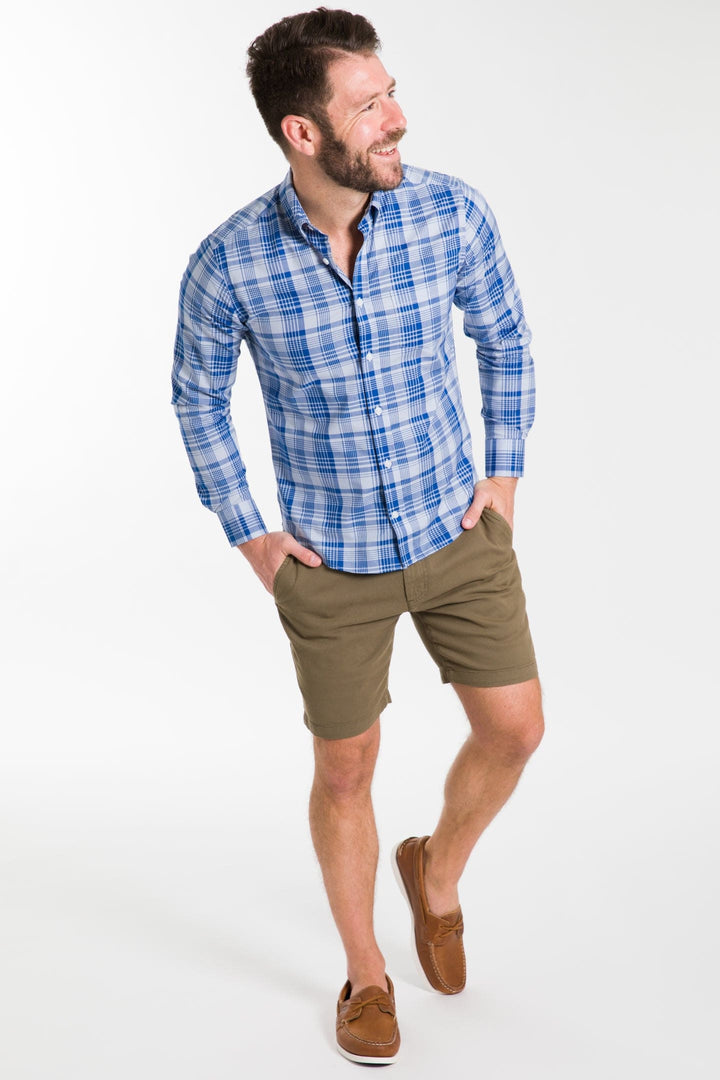 Ash & Erie Lake House Plaid Button-Down Shirt for Short Men   Everyday Shirts