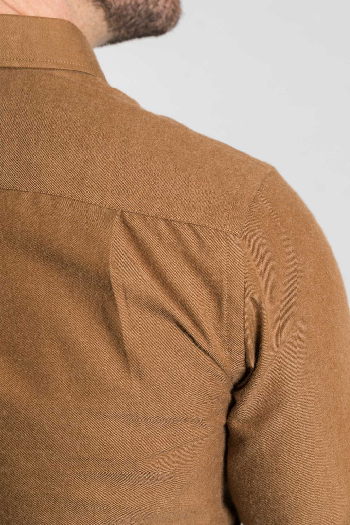 Buy Spiced Brushed Button-Down Shirt for Short Men | Ash & Erie   Everyday Shirts