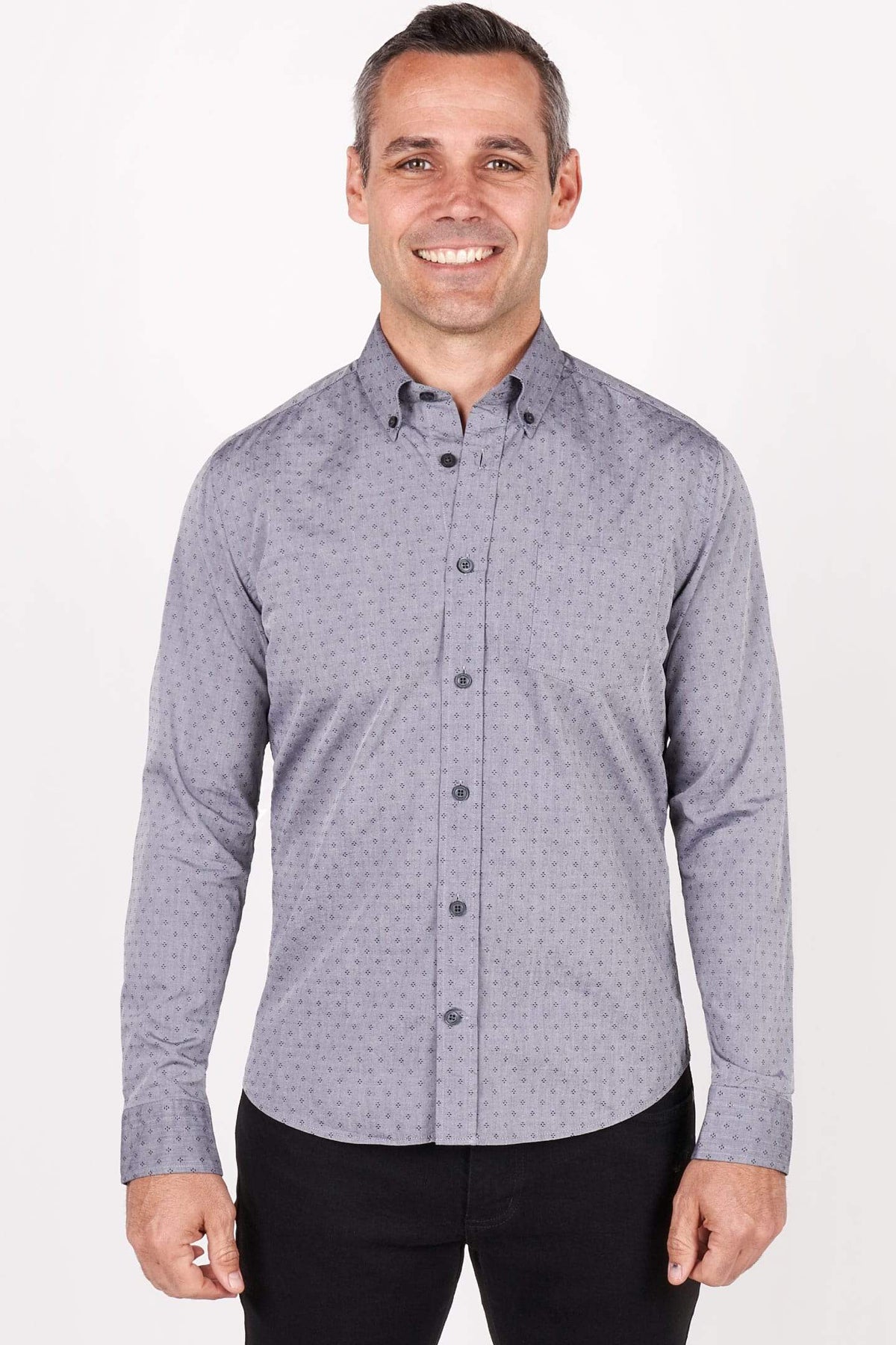 Ash & Erie Men's Button-Down Chambray Shirt