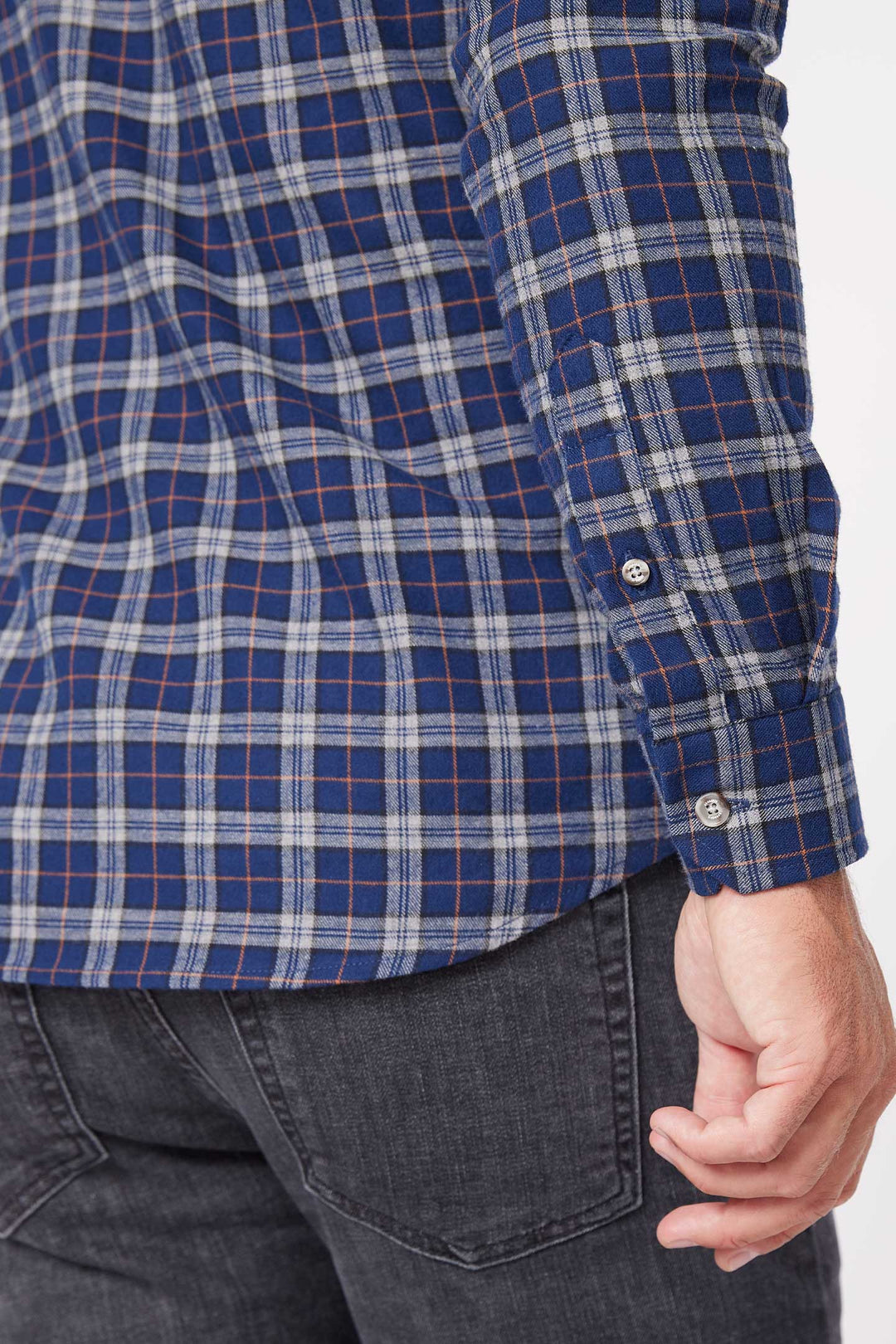 Buy Ozark Plaid Flannel Button-Down Shirt for Short Men | Ash & Erie   Flannel Everyday Shirt