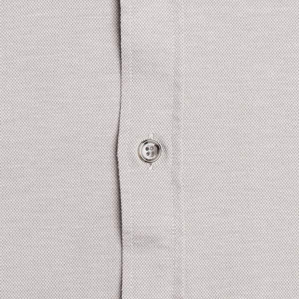 Buy Weathered Grey Performance Knit Button-Down Shirt for Short Men | Ash & Erie   Knit Everyday Shirt