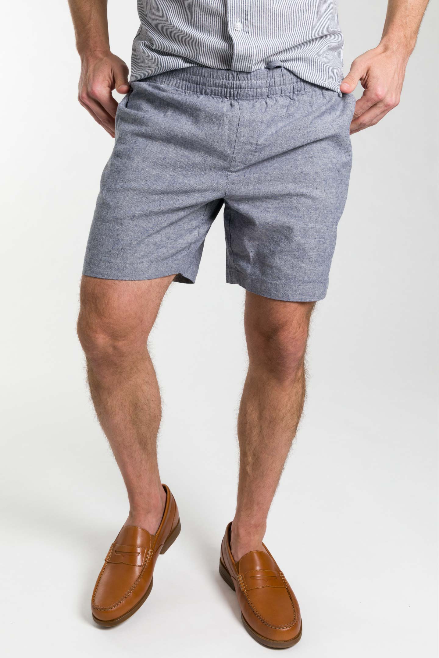 Mens grey linen store shorts