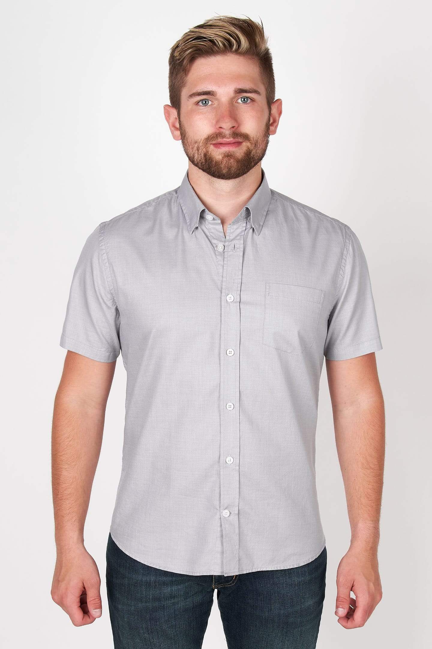 The Everyday Shirt - Concrete Short Sleeve   Short Sleeve Everyday Shirts
