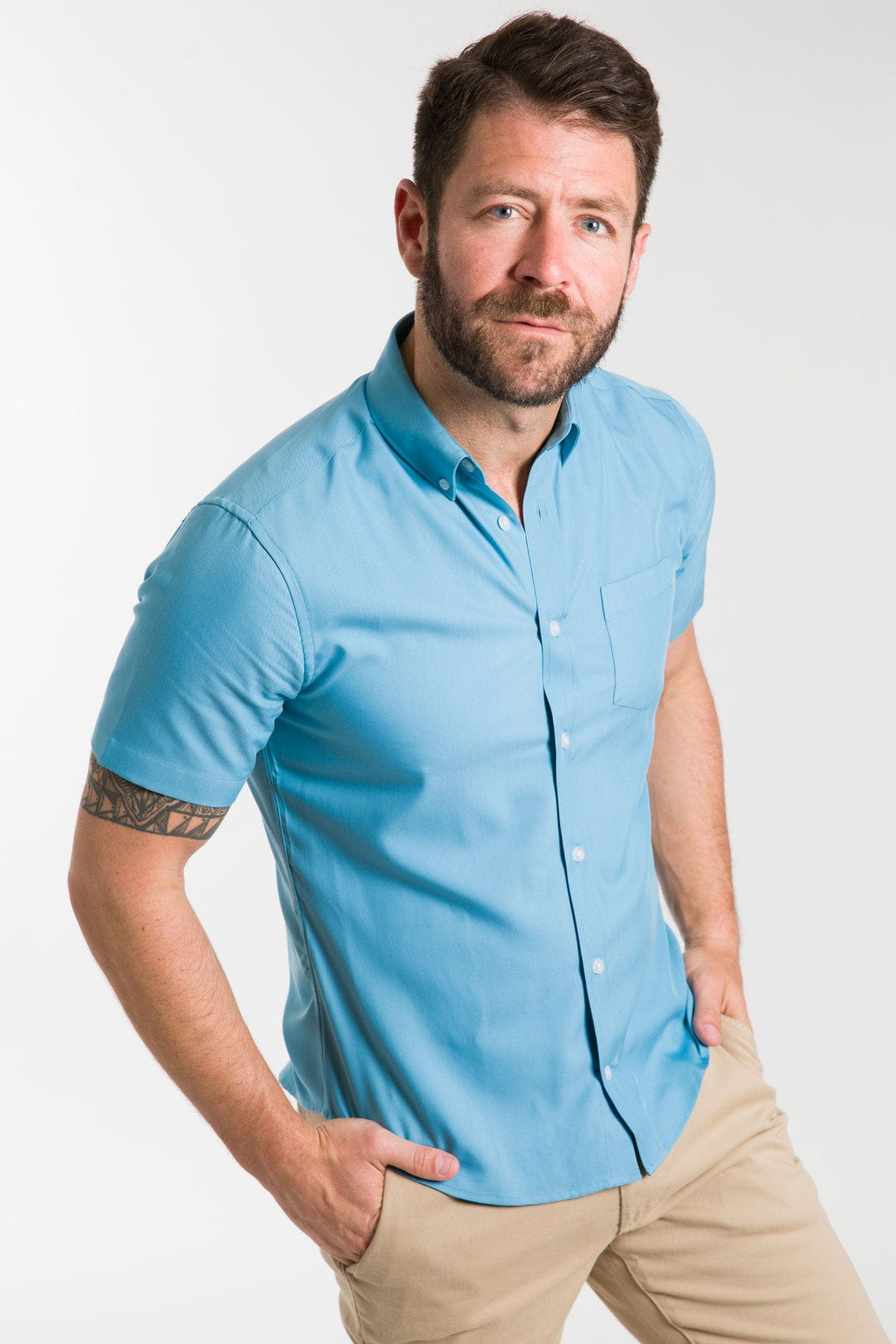 Buy Tropic Oceans Floral Plaid Short Sleeve Shirt for Short Men | Ash & Erie   Short Sleeve Everyday Shirts