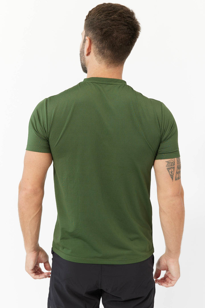 Buy Green Tech T-Shirt for Short Men | Ash & Erie   Tech Tees
