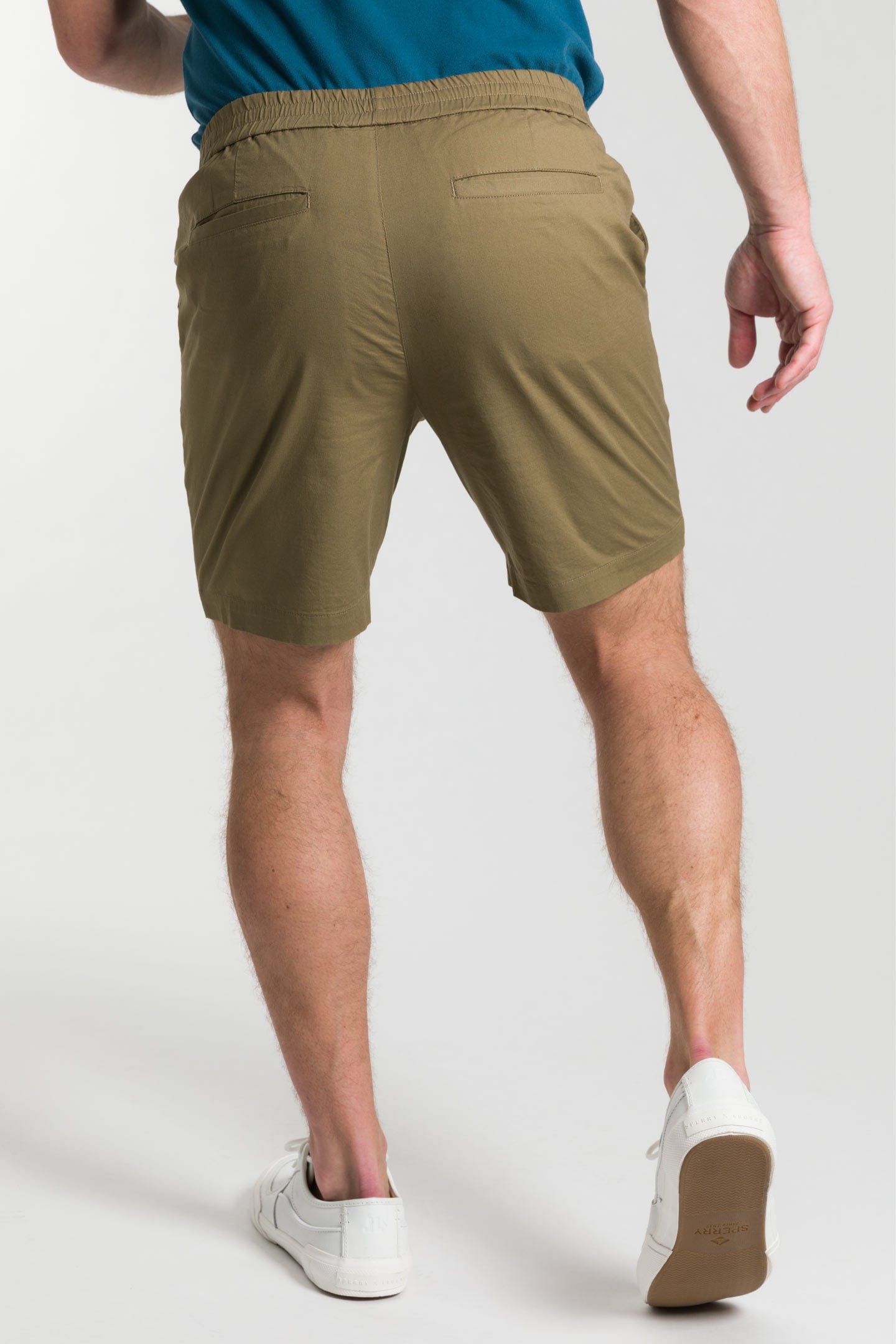 Olive green shorts top men